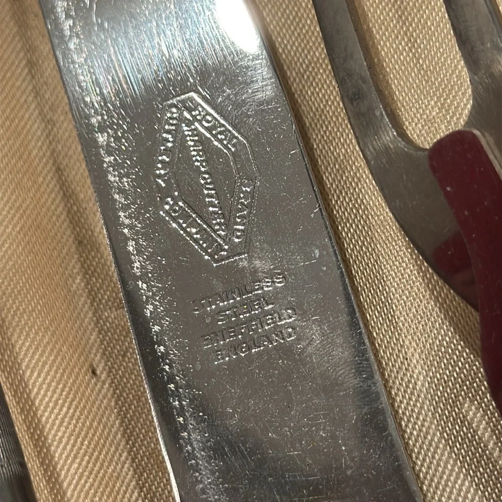 Vintage Sheffield Carving Set,